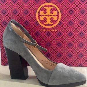 tory burch revington 100mm pump lancaster suede Size 7.5